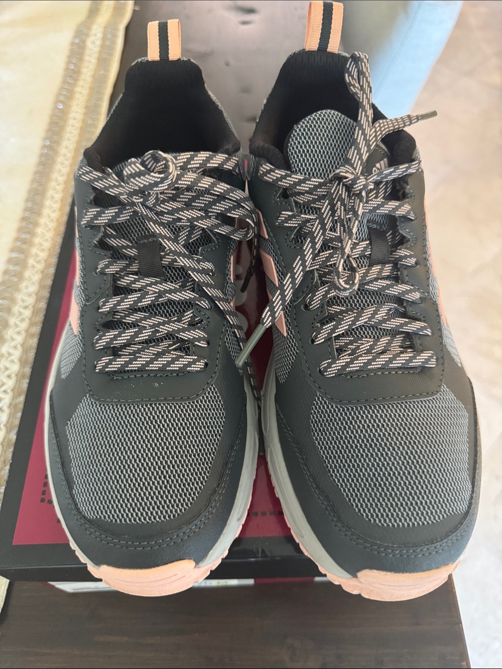 adidas Originals Gray and Peach Women's Sneakers